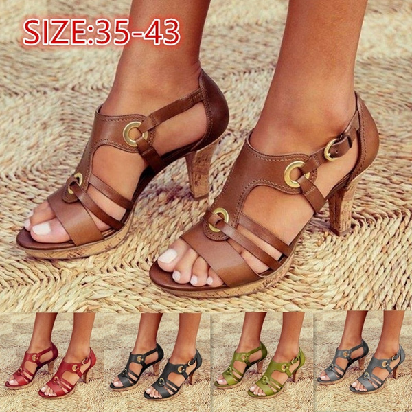 sandals with high straps