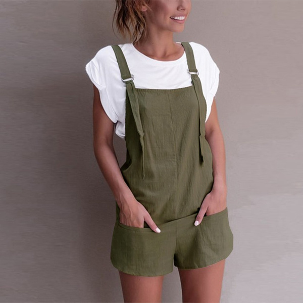baggy short overalls