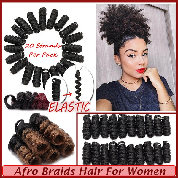 SEGO Afro Kinky Hair Extensions Jamaican Bounce Crochet Braiding Hair Wand  Curl Crochet Braids Extensions Synthetic Hair 