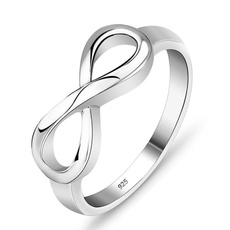 Sterling, Fashion, wedding ring, 8word