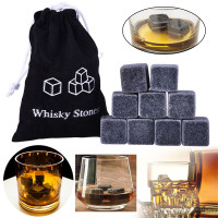 6/9 Pcs Whisky Rocks Ice Stones Drinks Cooler Cubes Whiskey Granite Scotch