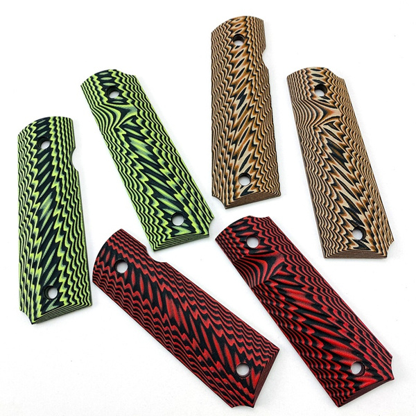 1911 Grips Full Size G10 Gun Grips Ridges Texture 1911 accessories | Wish
