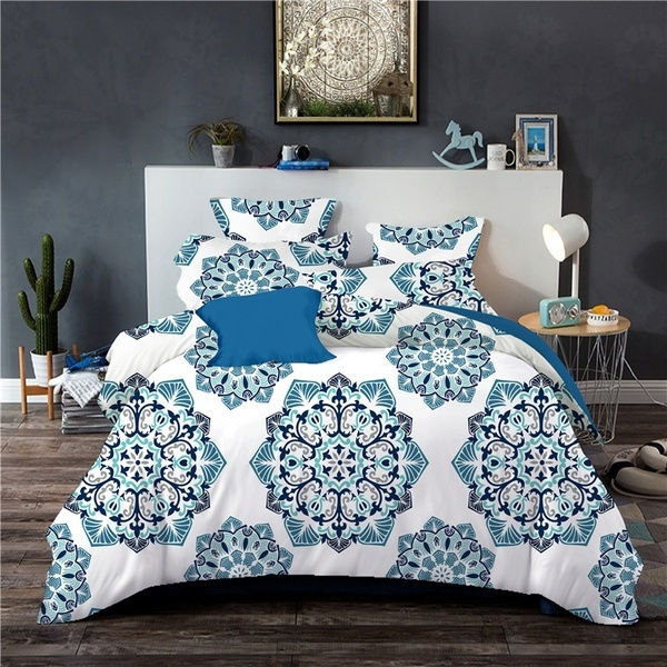 Bohemian Comforter Bedding Set King Size Bedding Mandala Bedding Comforter Set Bohemian Bedding Comforter Queen Parure De Lit 2 Personnes No Filler Us Uk Au Size New Bedding Bohemian Bedding Set Duvet Cover Set