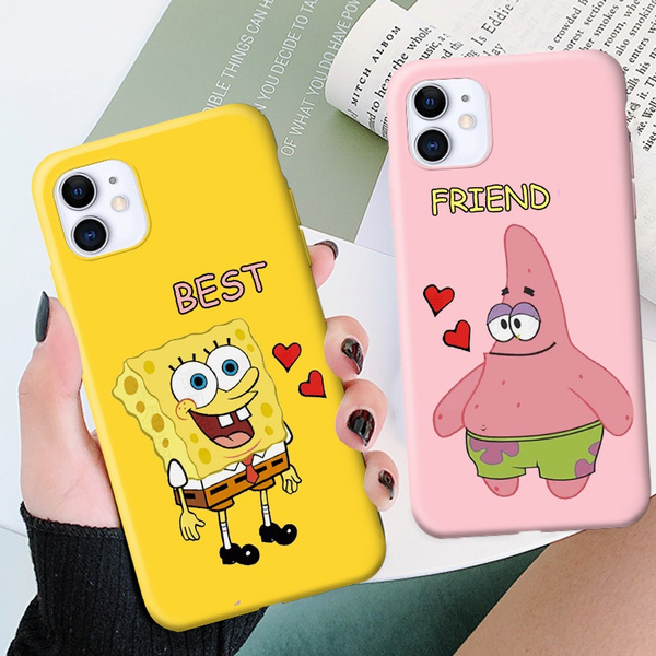 Best Friends Phone Cover Iphone 11 11 Pro 11 Pro Max X Xs Max Xr Candy Yellow Pink Colors Soft Tpu Cover Silicon Phone Cases For Iphone 6 6s 7 8 Plus