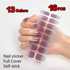 gradientcolor, Nails, nail stickers, Beauty