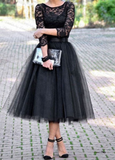 tullewomendres, Lace, Cocktail, Formal Dress