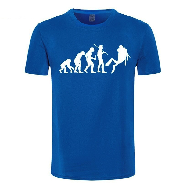 Fashion Human Evolution Scuba Diver T-shirt Funny Dive Diving Evolution T Shirts Cotton Short sleeves | Wish Fashion Human Evolution Scuba Diver T-shirt Funny Dive Diving Evolution T Shirts Cotton Short sleeves | Wish