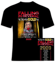 Funny T Shirt, fallinginreversetshirt, fallinginreverse2020concerttshirt, gold