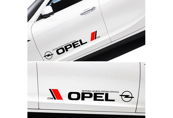 adesivi per auto 2pcs car styling styling laterale skirt skirt strisce adesivo compatibile con Opel OPC ASTRA J H G K Insignia Corsa D B E Mokka Vectra B Accessori auto Adesivo a strisce sottoporta la 