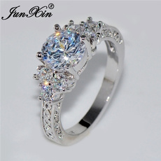 White Gold, white, wedding ring, Sapphire