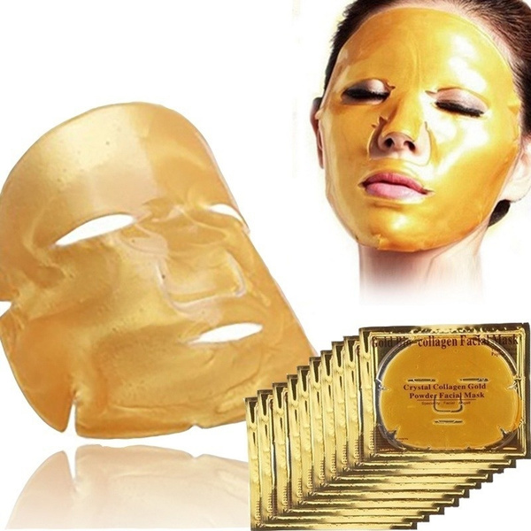 5/10 Pcs Anti-aging Gold Collagen Facial Mask Gold Collagen Face ...