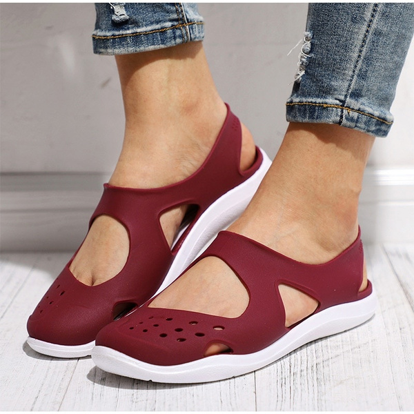 Summer Women Sandals Soft Flat Slip on Female Casual Jelly Shoes