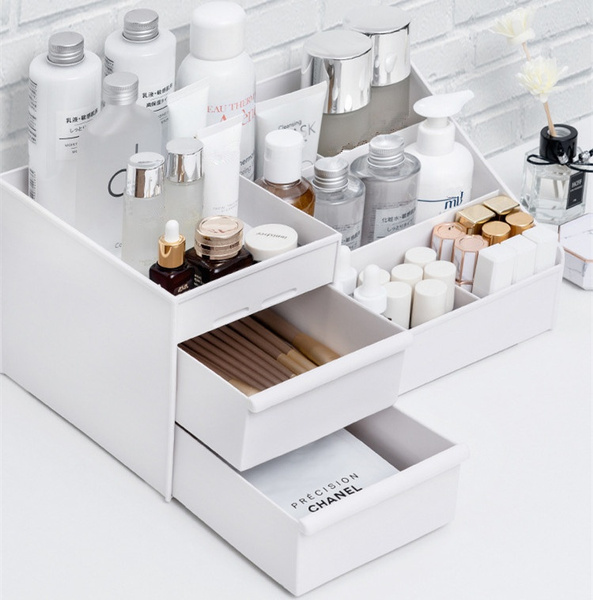 2size Makeup Drawers Organizer Box Jewelry Lipstick Storage Boxes  organizzatore cassetti Make Up Case Cosmetic Container