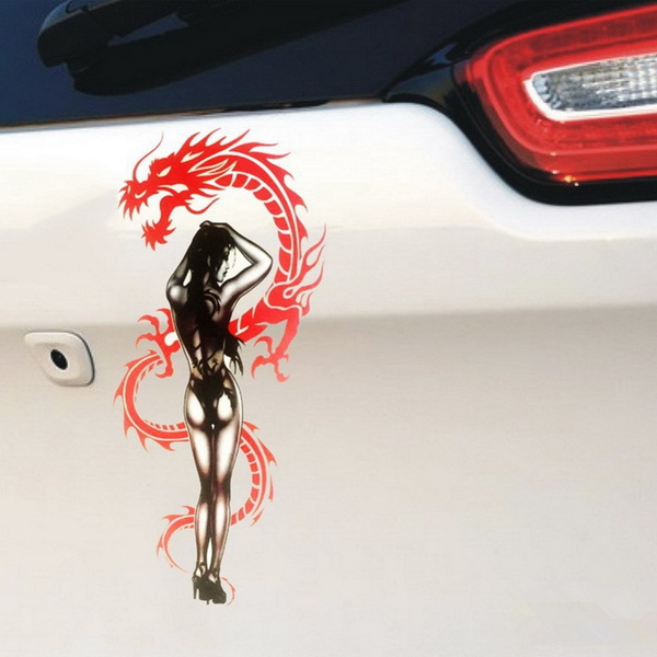 large dragon car decals