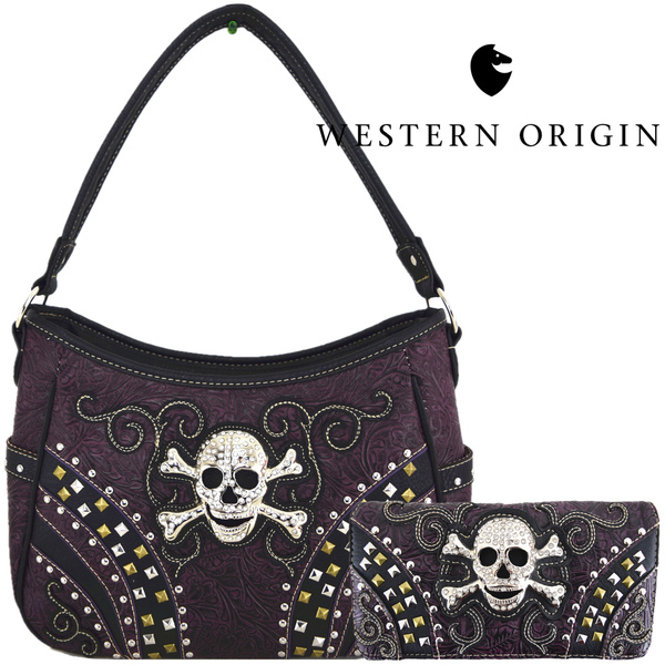 SUKUTU Womens Punk Skull Rivet Shoulder Bag PU India | Ubuy