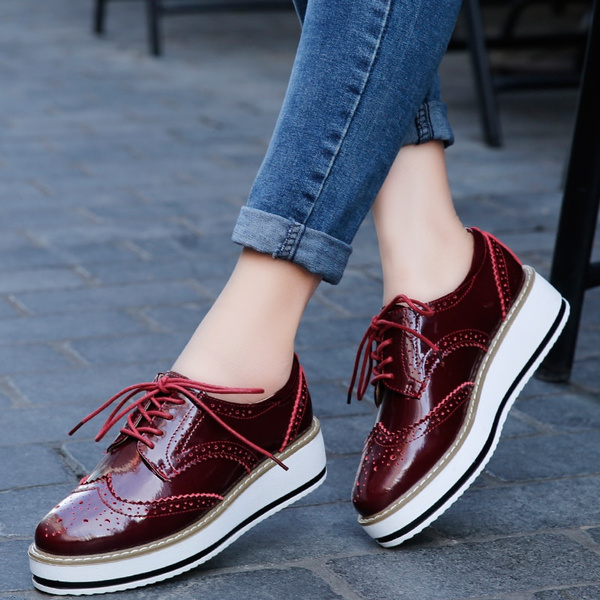 Valstone Waterproof Women brogues Oxford shoes Female Sneakers