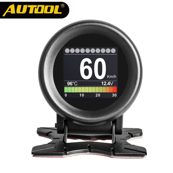 AUTOOL X60 OBD METER OBD 2 HUD Digital Temperature Gauge Digital