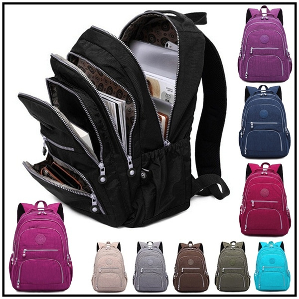 Nylon Backpack Unisex Fashion Large-Capacity Student School Bag