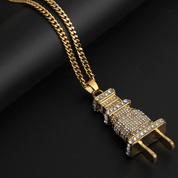 Golden Jewelry Creative Electric Plug 