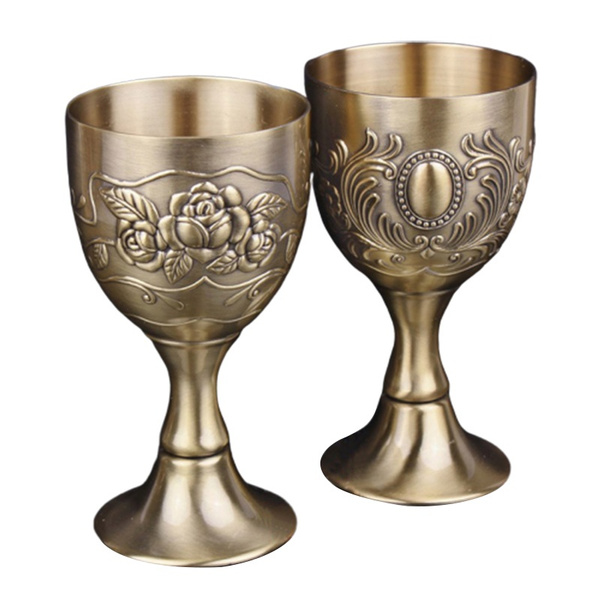 Antique Brass goblets