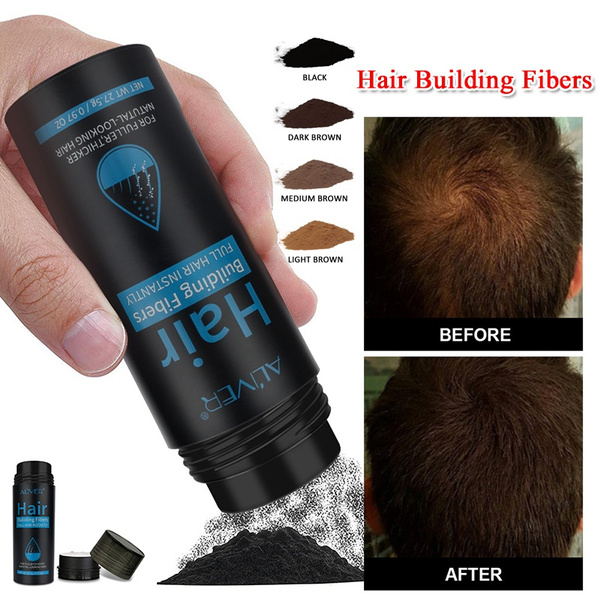 Hair Building Fibers Powder To Fix With Hair Fibers On Your Hair Fibers  Suitable For Lady And Men | Wish