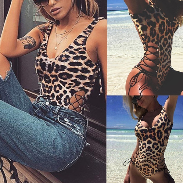 sexy leopard one piece