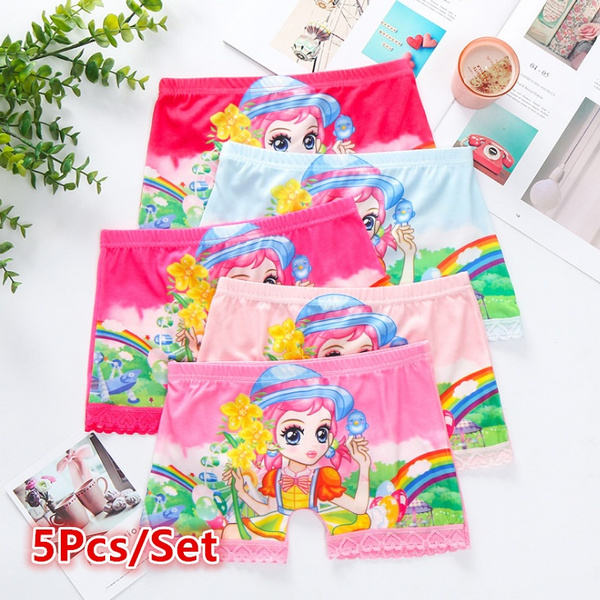 5Pcs/Lot Baby Girls Panties Princess Cartoon Kids Underwear