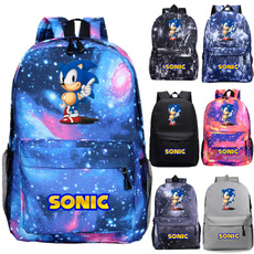 cute, children backpacks, sonicthehedgehogbackpack, Cartoon Backpack