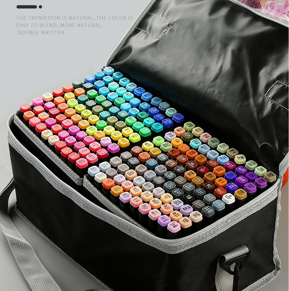30/80 Colours Dual Tip Twin Marker Pen Set For Copic Posca Drawing