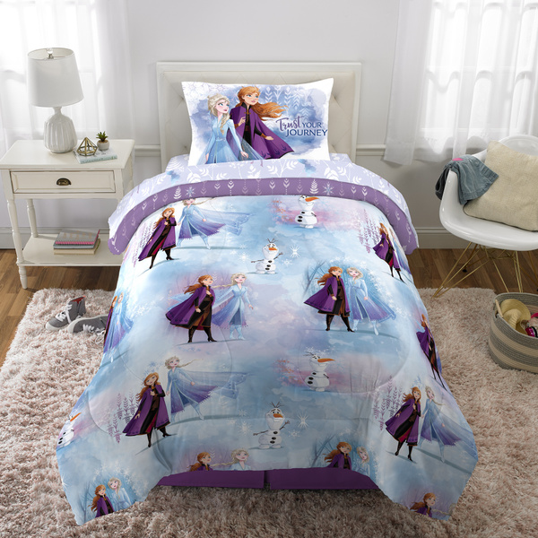 Disney Frozen Anna Elsa Reversible 4, Elsa Twin Bed Sheets