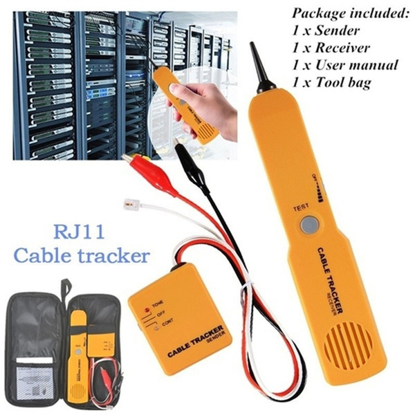 RJ11 Wire Tone Generator Probe Tracer Network Tracker Line Finder Cable Tester B 