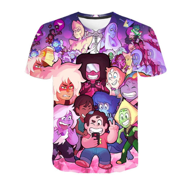 New Fashion Women/Men Cartoon Steven Universe 3D Print Casual T-Shirt E99