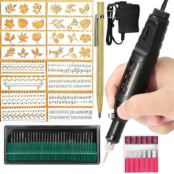 Kit De Herramientas De Grabado Eléctrico Grabador Con Kit De Herramientas De Grabado Eléctrico Grabador Con