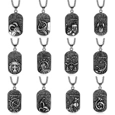 Steel, Punk jewelry, necklaces for men, Stainless Steel