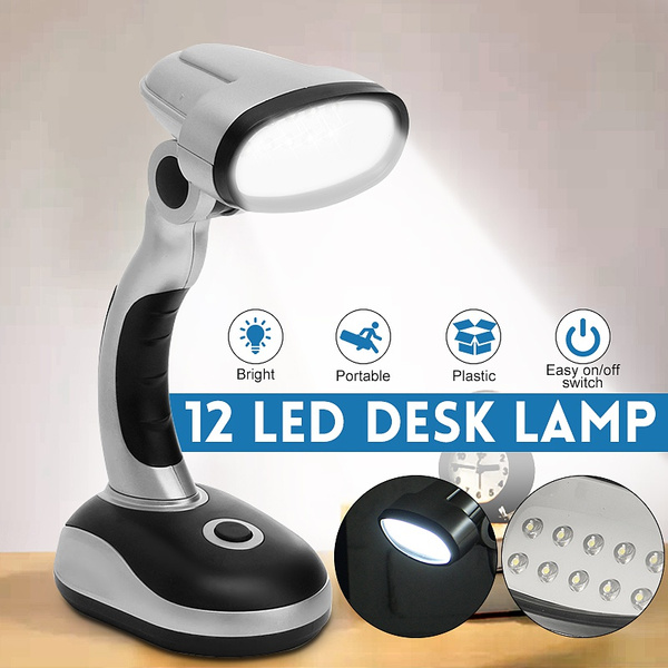 Portable Bright Desk Lamp 12 Led Home, Brightest Desk Lamp For Reading