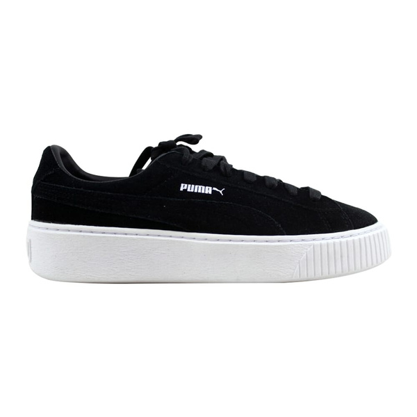 puma platform black and white