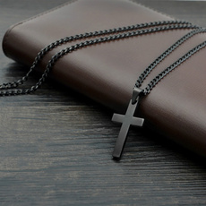 Steel, mensfashioncrossnacklace, Cross necklace, Chain