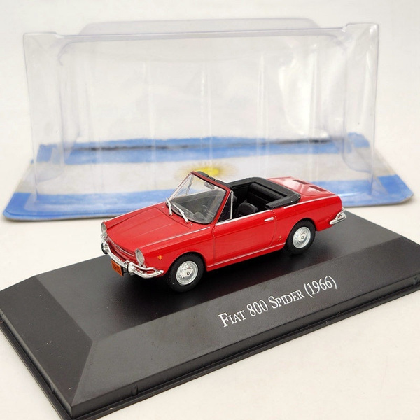 IXO 1/43 Fiat 800 Spider 1966 Red Diecast Models Limited Edition Collection