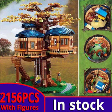 Tree, Toy, house, buildingblockstoy