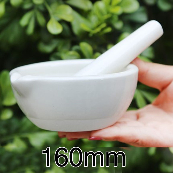 Marble Mortar and Pestle Set Solid Stone Grinder Bowl For