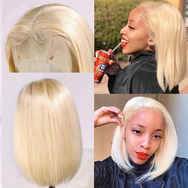 honey blonde lace front wig bob