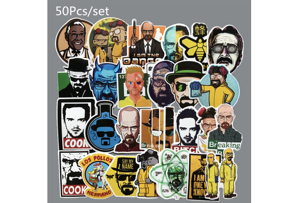 Details about   50pcs Breaking Bad Stickers Graffiti Laptop Wall Car Luggage Fridge DIY Decals 