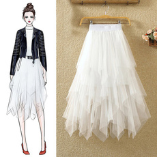 cute, long skirt, Waist, Fashionable