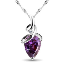 purplecrystal, Jewelry, women necklace, 925 silver necklace