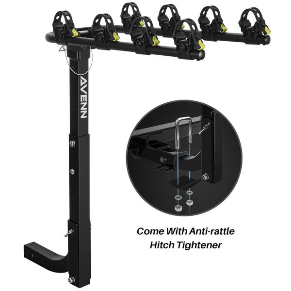 Details about   4-Bike Carrier Rack Premium Hitch Mount Swing Down Bicycle Rack W/ 2" Receiver 