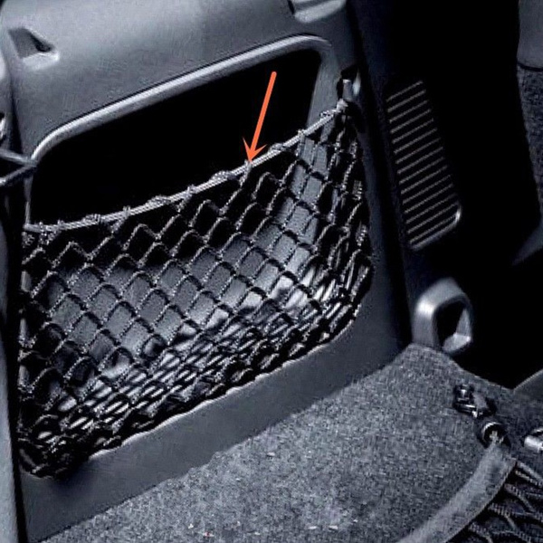Car Net String Bag Aufbewahrungstasche für Benz Smart Fortwo 451 2009-14 Schwarz 