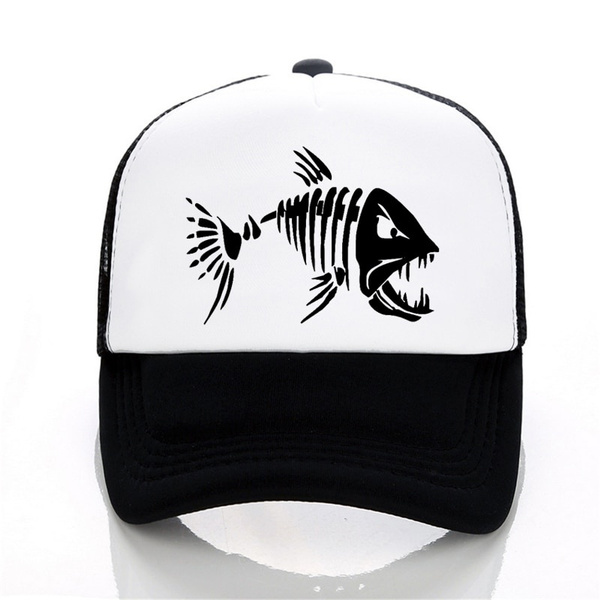 Skull Fish Bones Baseball cap Outdoor 