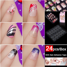 nail stickers, squarenail, nail tips, Beauty