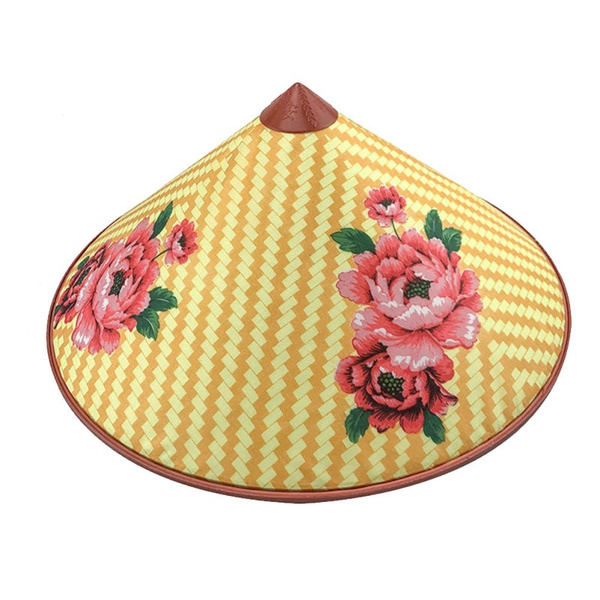 Unisex Adult Bamboo Coolie Hat Asian Hat Rice Paddy Hat Chinese Hat