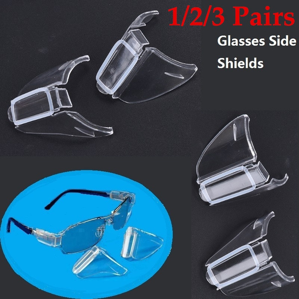 123 Pairs Clear Universal Flexible Side Shields Safety Glasses Goggles Eye Protection Wish 0997